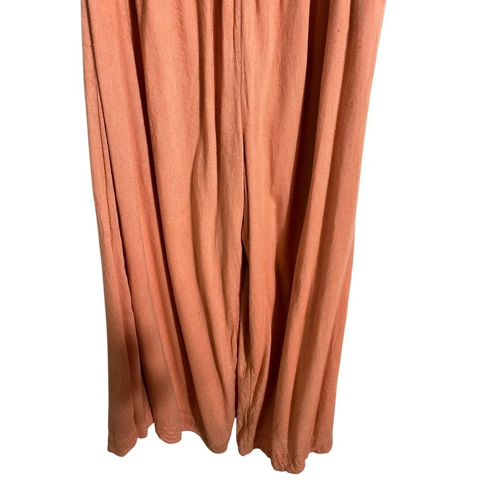 FREE PEOPLE Two-Timin' Coral Wide Leg Jumpsuit‎